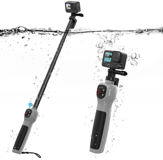 Main image of Underwater Bluetooth Selfie Stick for GoPro Hero 13 12 11 10 9 8, 33inch Waterproof Extendable Pole with Remote, 21 Hours Shooting for Diving Surfing Snorkeling, Perfect for Stunning Underwater Shots