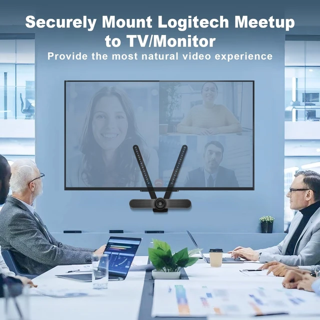 Alt view image 2 of 5 - 939-001498 TV Mount for Logitech MeetUp HD Video and Audio Conferencing System, TV Mount Compatible with Logitech MeetUp, VESA Standard with Alternating 8mm and 6mm Holes, Part Number 93