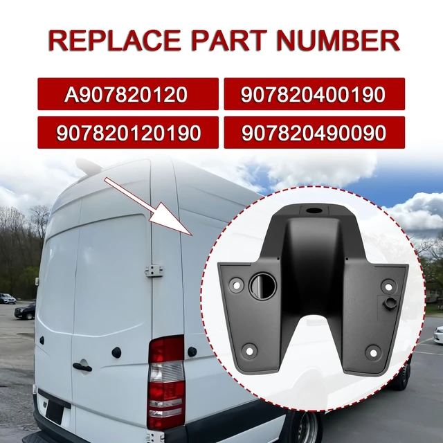 Alt view image 5 of 5 - Rear Camera Housing Set A907820120 for Mercedes Benz Sprinter 1500 2500 3500 Freightliner Sprinter 1500 2500 3500 2019-2020 Backup Camera Housing Replacement for 90782040019051 90782012019051