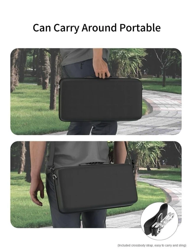 Alt view image 5 of 5 - Rokeblau Projector Storage Carrying Case for XGIMI MOGO 3 Pro and Powerbase Stand, Hard EVA Portable Case Perfectly fits with MOGO 3 Pro, Accessories,Shock-Proof, Water-Proof, Drop-Proof