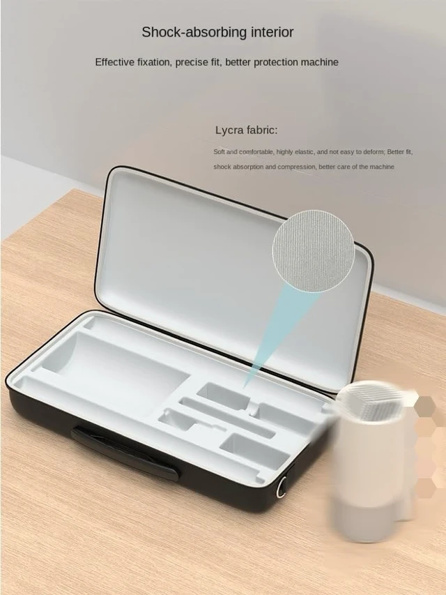 Alt view image 4 of 5 - Rokeblau Projector Storage Carrying Case for XGIMI MOGO 3 Pro and Powerbase Stand, Hard EVA Portable Case Perfectly fits with MOGO 3 Pro, Accessories,Shock-Proof, Water-Proof, Drop-Proof