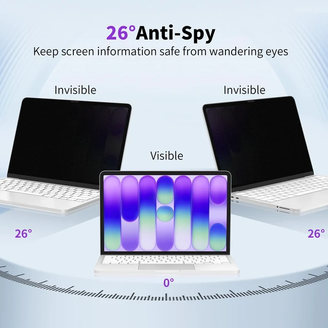 Alt view image 2 of 5 - YWXTW 2 Pack Privacy Screen Protector for MacBook Neo 13-Inch A18 Pro