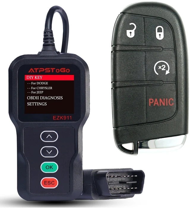Main image of ATPSTOGO Smart Key Fob Replacement Kit Fits for Jeep Renegade 2015 2016 2017 Keyless Entry Remote Control Replace FCC ID: M3N40821302 434MHz 4 Button