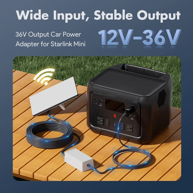 Alt view image 4 of 5 - 12V Car Adapter for Starlink Mini & Mini X