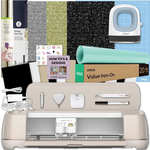 Main image of Cricut Maker 4 Mini Press and Iron-On Craft Bundle