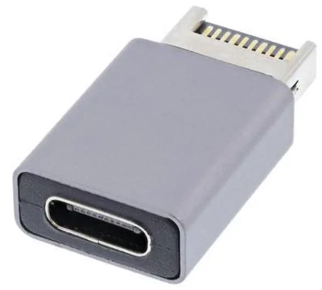Main image of Adapter USB 3.1 Front Panel Header Male Type-E to Type-C USB-C Female Motherboard Extension Data Adapter