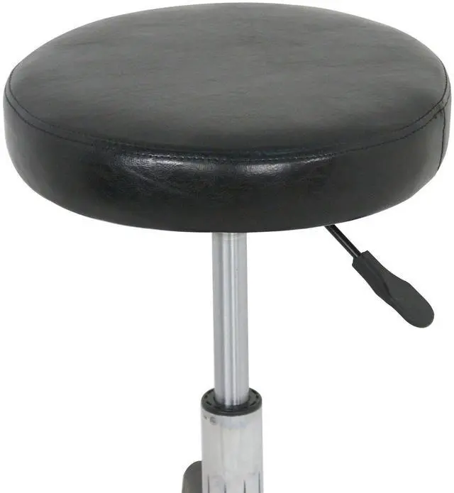 Alt view image 4 of 7 - Adjustable Hydraulic Rolling Swivel Salon Stool Chair Tattoo Massage Facial Spa Stool Chair Black