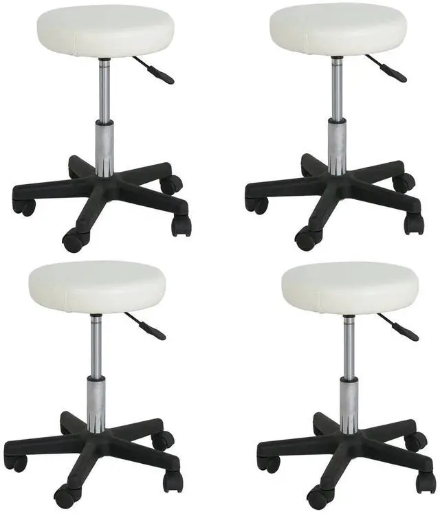 Main image of Set of 4 Beauty Hydraulic Rolling Tattoo Salon Stool Massage Facial Spa Stool Chair