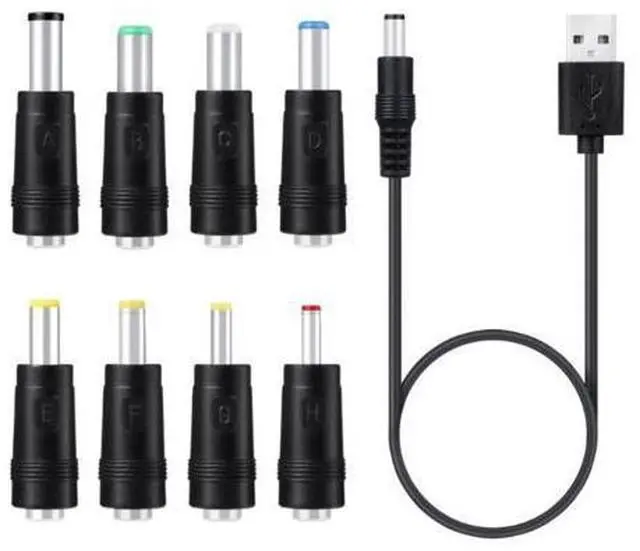 Main image of Universal 5V for Dc Power Cable USB to for Dc 5.5x2.1mm 3.5mm 4.0mm 4.8mm 6.4mm Plug Charging Cord Adapter Fit for Route