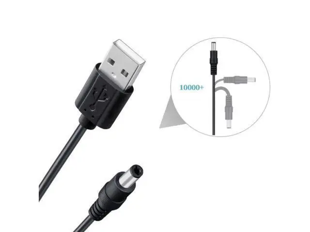 Alt view image 3 of 4 - Universal 5V for Dc Power Cable USB to for Dc 5.5x2.1mm 3.5mm 4.0mm 4.8mm 6.4mm Plug Charging Cord Adapter Fit for Route
