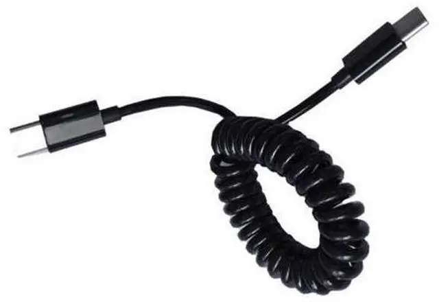 Alt view image 4 of 4 - Spring Cable USB 3.1 Type C to Type C Charging Cable Retractable Type C Data Transmission Cord 480Mbps for Android Phone