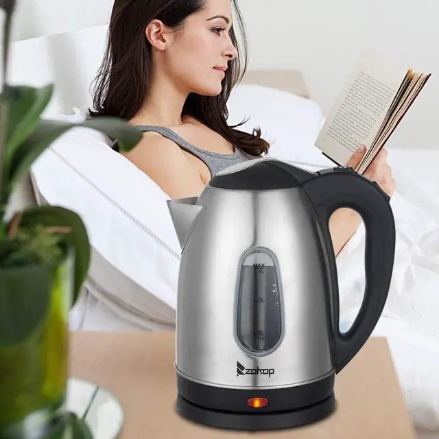 Alt view image 2 of 6 - Winado Electric Kettle, 1.8 Liters Stainless Steel Cordless Hot Water Boiler & Heater, BPA-Free Electric Tea Kettle with Auto Shut-Off & Boil Dry Protection