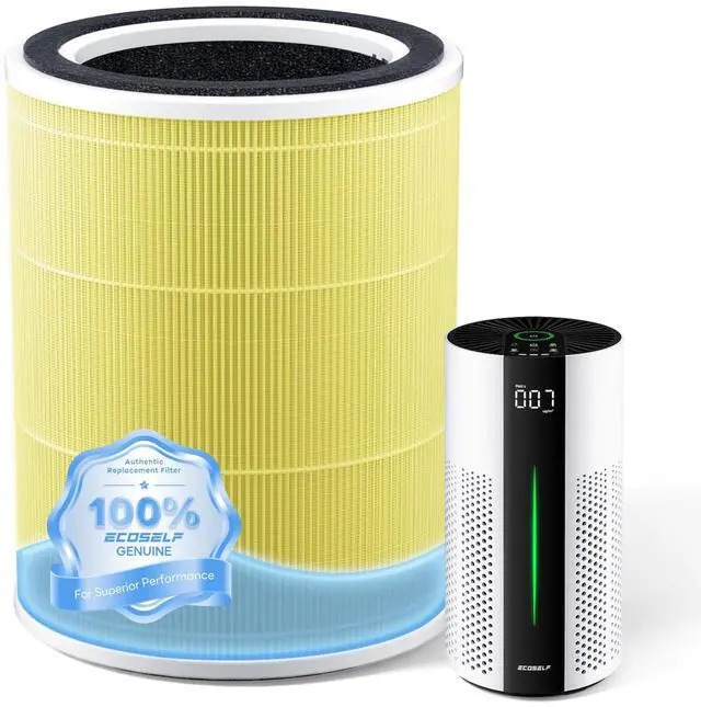 Alt view image 2 of 7 - Genuine Replacement Air Purifier Pet Allergy Filter for HAP609 Air Purifier Filter, 3-Stage Filtration Repacement for High-Efficient Filtration, 1 Pack, Yellow