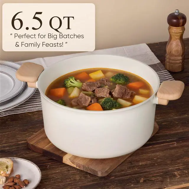 Alt view image 6 of 7 - 33pcs Pots and Pans Non Stick, Cookware Sets Detachable Handle, Induction Kitchen Pots and Pans, NonStick Cooking Set, Oven/Dishwasher/Fridge Safe, Space Saving