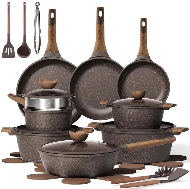 Main image of 26PCS Pots and Pans Set Non Stick, Cookware Set Pots and Pans Induction Cook Ware, Nonstick Kitchen Cooking, PFOA Free