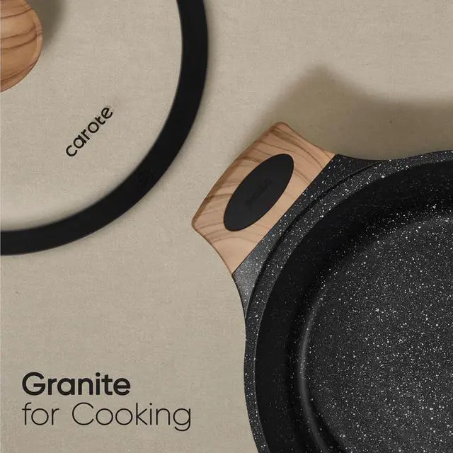Alt view image 7 of 7 - 26PCS Pots and Pans Set Non Stick, Cookware Set Pots and Pans Induction Cook Ware, Nonstick Kitchen Cooking, PFOA Free, Black