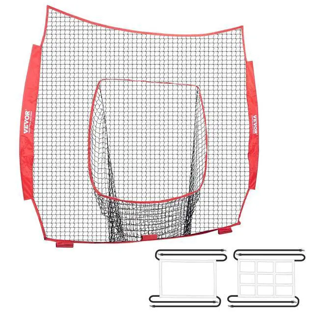 Main image of 7x7ft Baseball Softball Practice Net, Portable Baseball Training Net for Hitting Batting Catching Pitching, Backstop Baseball Equipment Training Net