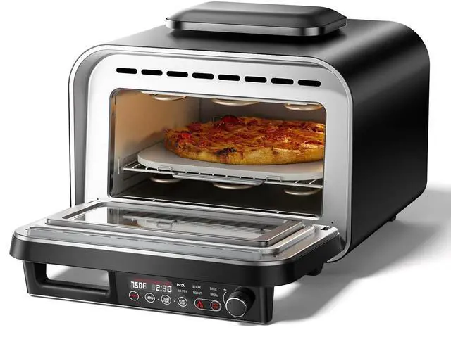 Main image of G.a HOMEFAVOR 1800W Electric Countertop Pizza Oven, 12 inch Indoor Multi-Function Pizza Maker with Air Fry, Bake, Roast, Broil & Grill, High Heat 750°F for Crispy Crust, Family Kitchen Appliance