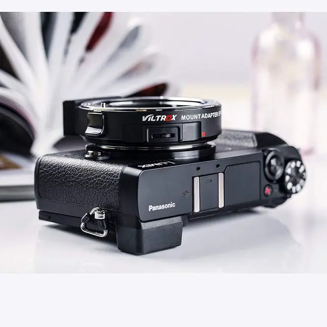 Alt view image 3 of 5 - EF-M2II 0.71x Speed Booster, EF to Micro 4/3 Focal Reducer Booster Adapter Auto-Focus for GH6 GH5M2 BMPCC 4K GH4 GH5 G100 G95 G85 OM-1 EM-1 E-M1X E-M1 iii E-M5 iii E-M10 iv E-M10 iii