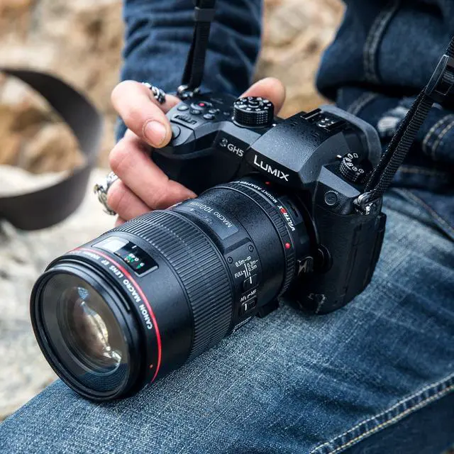 Alt view image 4 of 5 - EF-M2II 0.71x Speed Booster, EF to Micro 4/3 Focal Reducer Booster Adapter Auto-Focus for GH6 GH5M2 BMPCC 4K GH4 GH5 G100 G95 G85 OM-1 EM-1 E-M1X E-M1 iii E-M5 iii E-M10 iv E-M10 iii