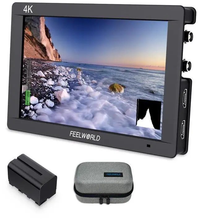 Main image of FEELWORLD FW703 7 Inch 450nit SDI On Camera Field DSLR Monitor with 3G SDI HDMI 4K Input Output, 3D LUT, Waveform, Accurate Expose Focus for Filmmaking Video Production with F750 Battery and Bag