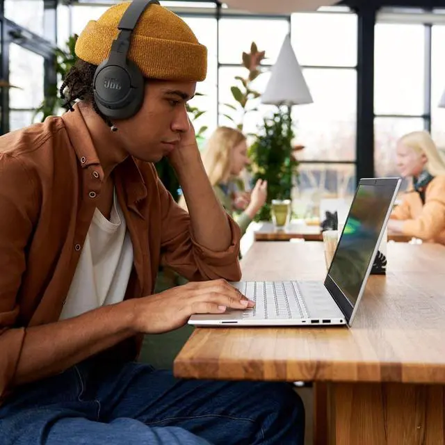 Alt view image 2 of 7 - JBL Tune 770NC - Adaptive Noise Cancelling with Smart Ambient Wireless Over-Ear Headphones, Bluetooth 5.3, Up to 70H Battery Life with Speed Charge, Lightweight, Comfortable & Foldable Design (Black)
