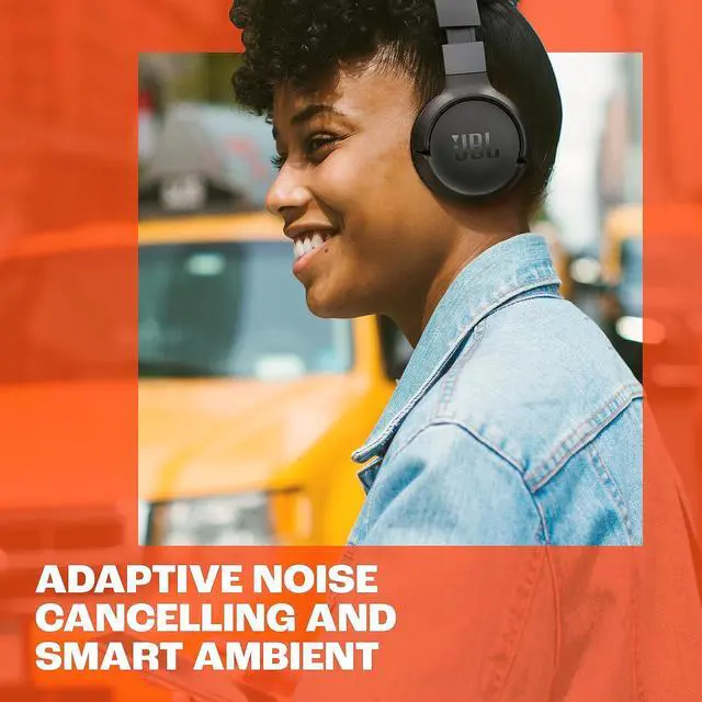 Alt view image 3 of 7 - JBL Tune 670NC - Adaptive Noise Cancelling with Smart Ambient Wireless On-Ear Headphones, Up to 70H Battery Life with Speed Charge, Lightweight, Comfortable and Foldable Design (Black)