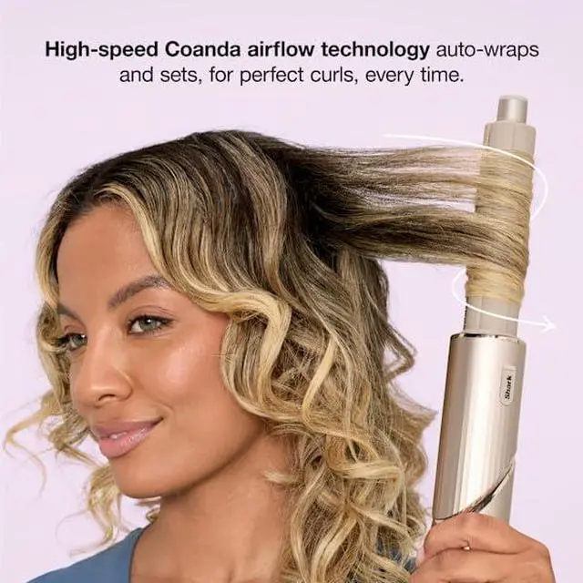 Alt view image 6 of 7 - Shark FlexStyle | Air Multi-Styler & Drying System | Hair Dryer Brush for Blowouts with Coanda Auto- Wrap Curlers, Oval Brush, Curl-Defining Diffuser & Concentrator Attachment | Stone | HD435