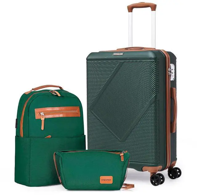 Main image of CONCEPTEN Luggage Sets 3 Piece, 20 Inch Carry On Suitcases With Spinner Wheels, Lightweight Travel Luggage With TSA Lock, ABS Hardshell Suitcase (Teal)