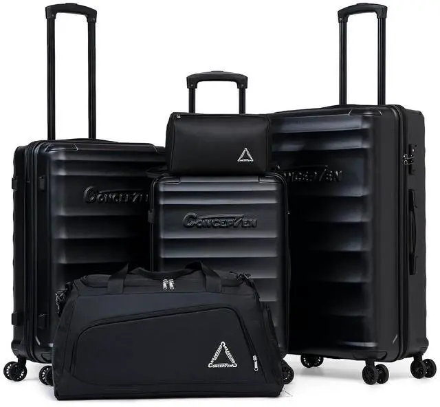 Main image of 5 Piece Luggage Sets with Spinner Wheels, ABS Hard Shell Suitcase, TSA Lock