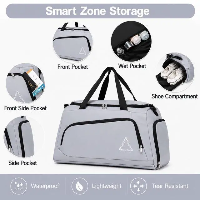 Alt view image 3 of 7 - CONCEPTEN 5 Piece Luggage Sets with Spinner Wheels, ABS Hard Shell Suitcase, TSA Lock