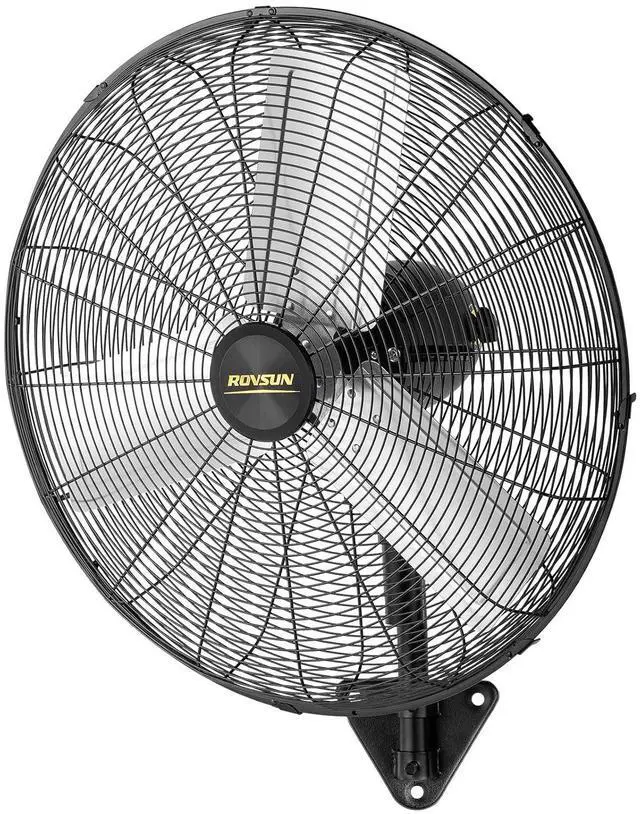 Main image of ROVSUN 30 Inch Industrial Wall Mounted Fan, Max 10600 CFM High Velocity Wall MountFan w/ 3 Speed Settings, Aluminum Blade & Dual Ball Bearing Motor, for Garage, Gym, Patio
