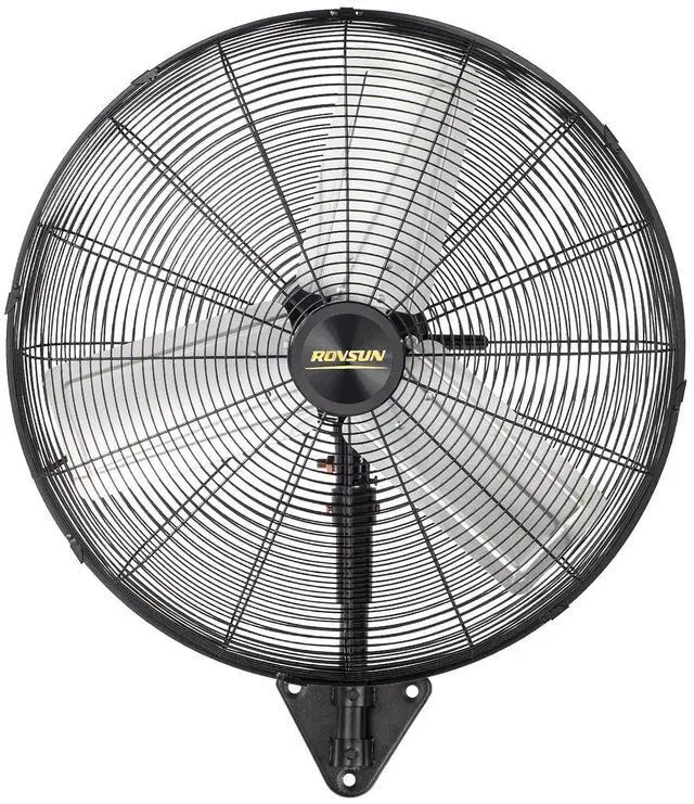 Main image of ROVSUN 30" Wall Mounted Fan, Max 10600 CFM High Velocity Industrial Wall Fan with Wide Angle Oscillating, Commercial Ventilation Use, Suit for Garage, Shop, Greenhouse, Gym, UL Listed