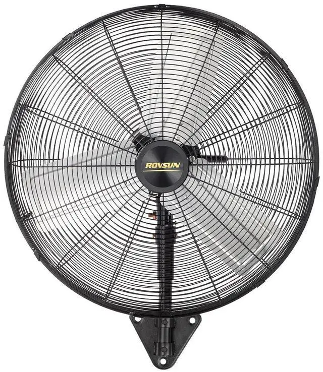 Main image of ROVSUN 24" Wall Mounted Fan, High Velocity Industrial Wall Fan, Max 6170 CFM, Wide Angle Oscillating, Commercial Ventilation Use, Suit for Garage, Shop, Greenhouse, Gym