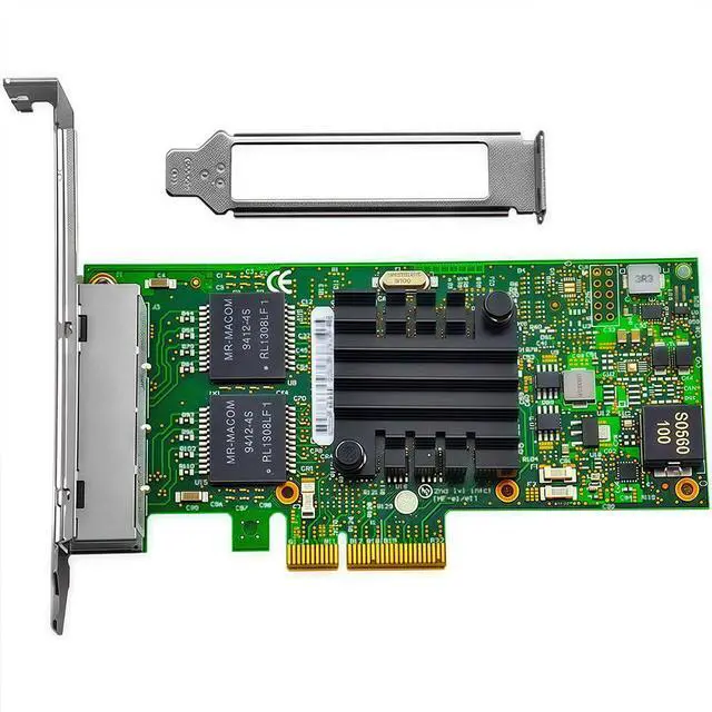 Alt view image 5 of 6 - 1GbE RJ45 Network Card Compatible with I350-T4 PCIe Ethernet Card, 4 Ports 10/100/1000BASE-T RJ45, PCIe 2.0 x4, SR-IOV Jumbo Frames PXE iSCSI VLAN Teaming PCI Network Adapter