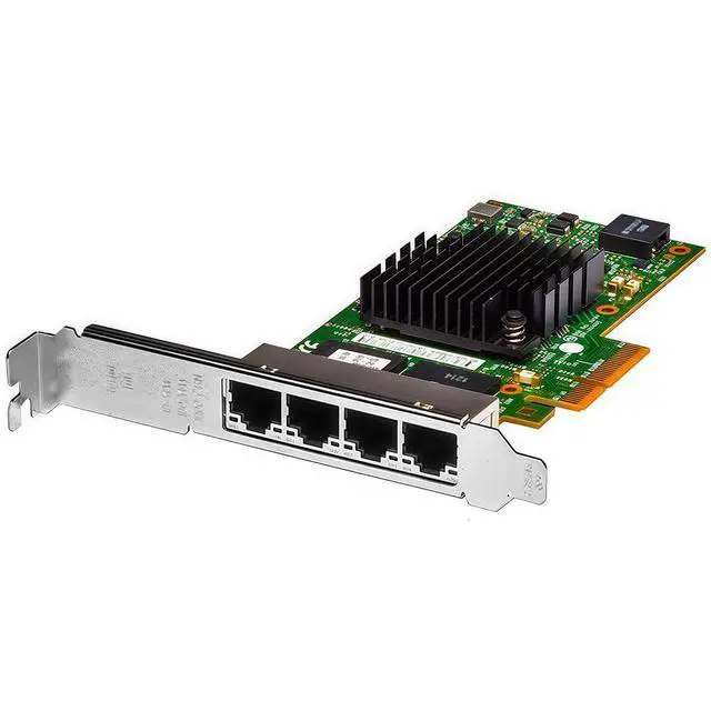 Alt view image 4 of 6 - 1GbE RJ45 Network Card Compatible with I350-T4 PCIe Ethernet Card, 4 Ports 10/100/1000BASE-T RJ45, PCIe 2.0 x4, SR-IOV Jumbo Frames PXE iSCSI VLAN Teaming PCI Network Adapter