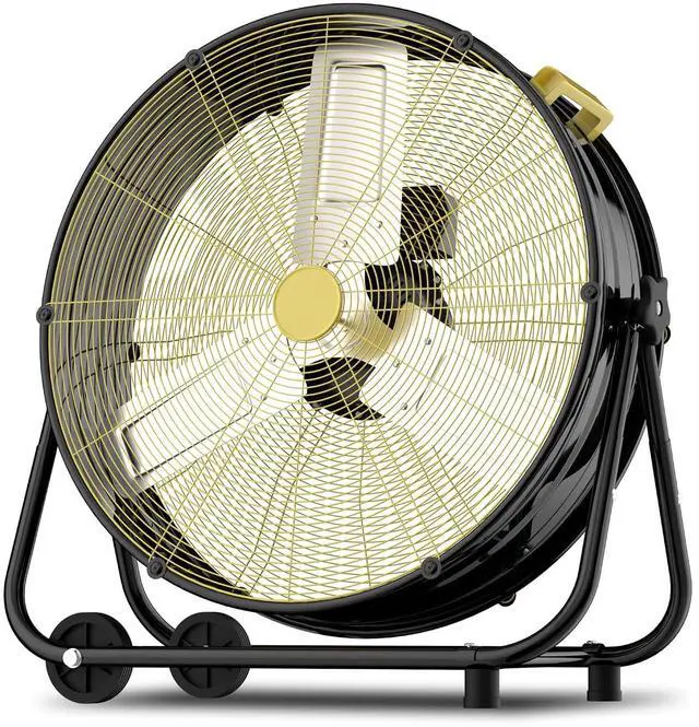 Main image of 21,000CFM Industrial Floor Drum Fan,600W High Velocity Heavy Duty Shop Fan with 360° Tilt,Handle,High Velocity Drum Fan for Garage,Basement,Warehouse,Patio,Factory,Workshop,Commercial Use(36IN)