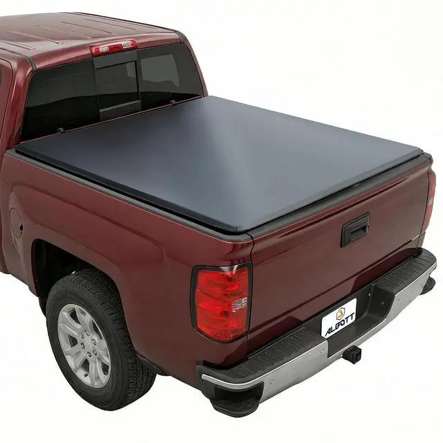 Main image of Albott 5.8 FT Soft Tri-fold Truck Bed Tonneau Cover for 20072026 Chevy Silverado/GMC Sierra 1500 Folding Tonneau Cover for Trucks, Fits Fleetside Bed, No UtiliTrack, Not for CarbonPro