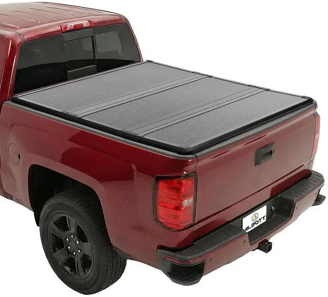 Main image of Albott 5.8 FT FRP Hard Tri-fold Truck Bed Tonneau Cover for 20072026 Chevy Silverado/GMC Sierra 1500 Fits Fleetside Bed Cover for Trucks, No UtiliTrack, Not for CarbonPro