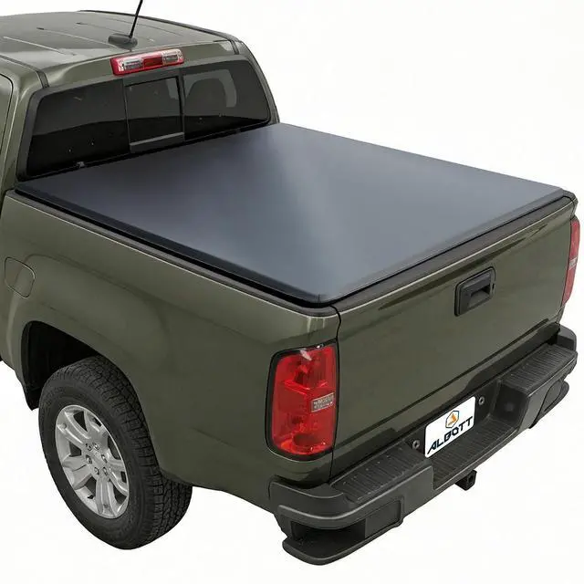 Main image of Albott 5.2 FT Soft Tri-Fold Truck Bed Tonneau Cover for 20152026 Chevy Colorado/GMC Canyon, PVC Top with Alloy Steel Frame, Folding Bed Cover, Not for CarbonPro Bed