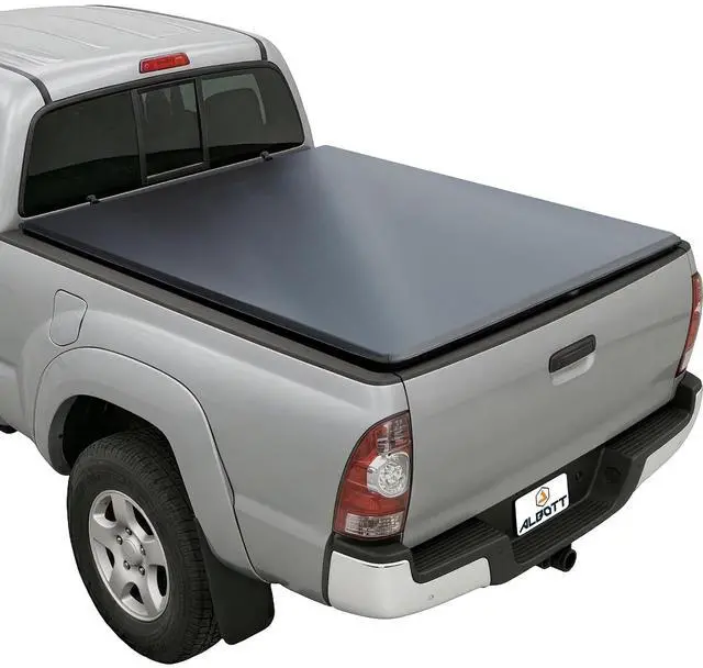 Main image of Albott 5 FT Soft Tri-fold Truck Bed Tonneau Cover for 2016-2026 Toyota Tacoma Bed Cover for Trucks (Only Fits Models with Factory Deck Rail System)