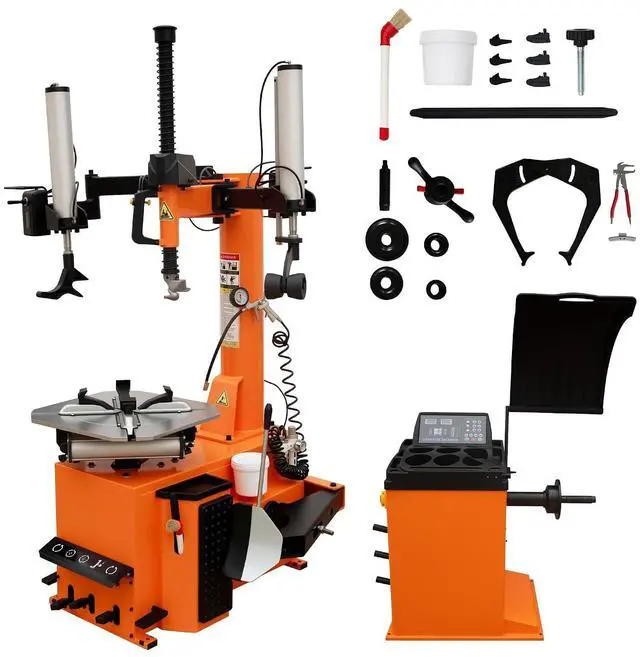 Main image of Albott 2HP Tire Changer and Wheel Balancer Combo for 12"24" Rims, Outside Clamp 12"22" Inside Clamp 12"24", Tire Repair and Wheel Balancing for Home Garage & Auto Shop