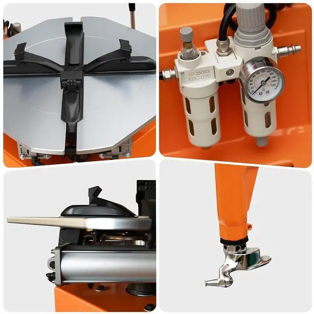 Alt view image 7 of 7 - Albott 2HP Tire Changer Machine, 110V Heavy-Duty Wheel Changer for 10"22" Rims, Outside Clamp 10"17" Inside Clamp 12"22", Tire Mounting and Demounting Tool for Home Garage & Auto Shop