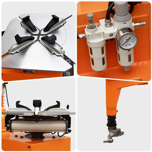 Alt view image 7 of 7 - Albott 2HP Tire Changer Machine, 110V Heavy-Duty Wheel Changer for 10"24" Rims, Outside Clamp 10"20" Inside Clamp 12"24", Tire Mounting and Demounting Tool for Home Garage & Auto Shop