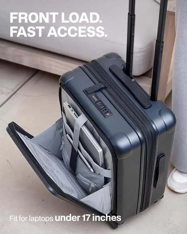 Alt view image 2 of 7 - Luggage Sets Checked Suitcases - 2 Piece, Travel Carry on with Spinner Wheels, Expandable Hardside Large Suitcase with TSA Lock,20+29 Inch Blue