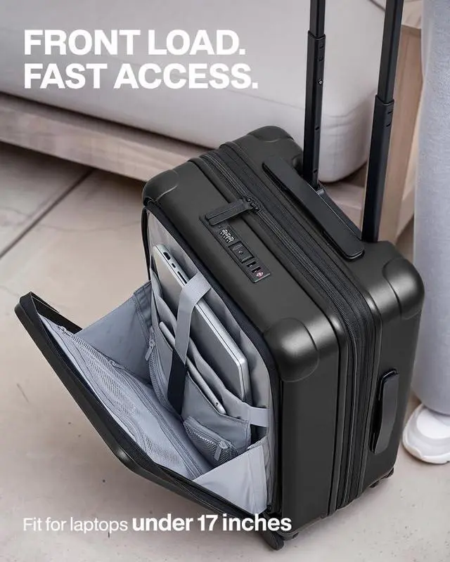 Alt view image 2 of 7 - Luggage Sets Checked Suitcases - 2 Piece, Travel Carry on with Spinner Wheels, Expandable Hardside Large Suitcase with TSA Lock,20+29 Inch Black
