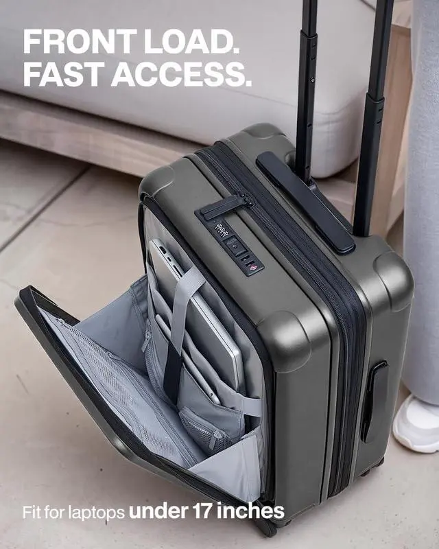 Alt view image 2 of 7 - Luggage Sets Checked Suitcases - 2 Piece, Travel Carry on with Spinner Wheels, Expandable Hardside Large Suitcase with TSA Lock,20+29 Inch Grey