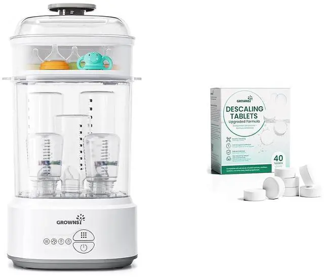 Main image of Bottle Sterilizer & GROWNSY Descaling Tablets