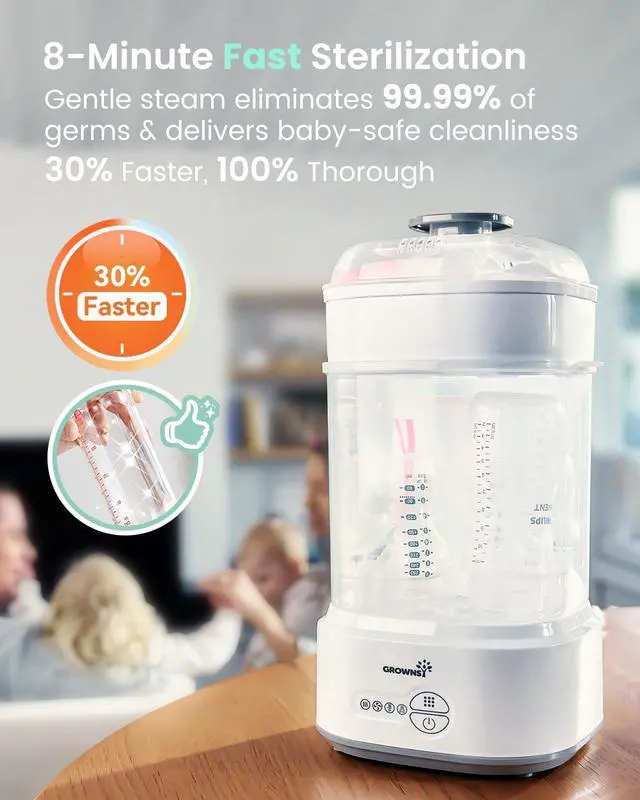 Alt view image 4 of 7 - Bottle Sterilizer & GROWNSY Descaling Tablets