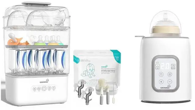 Main image of 8-in-1 Fast Baby Bottle Warmer & 3 Layers Large Bottle Sterilizer and Dryer